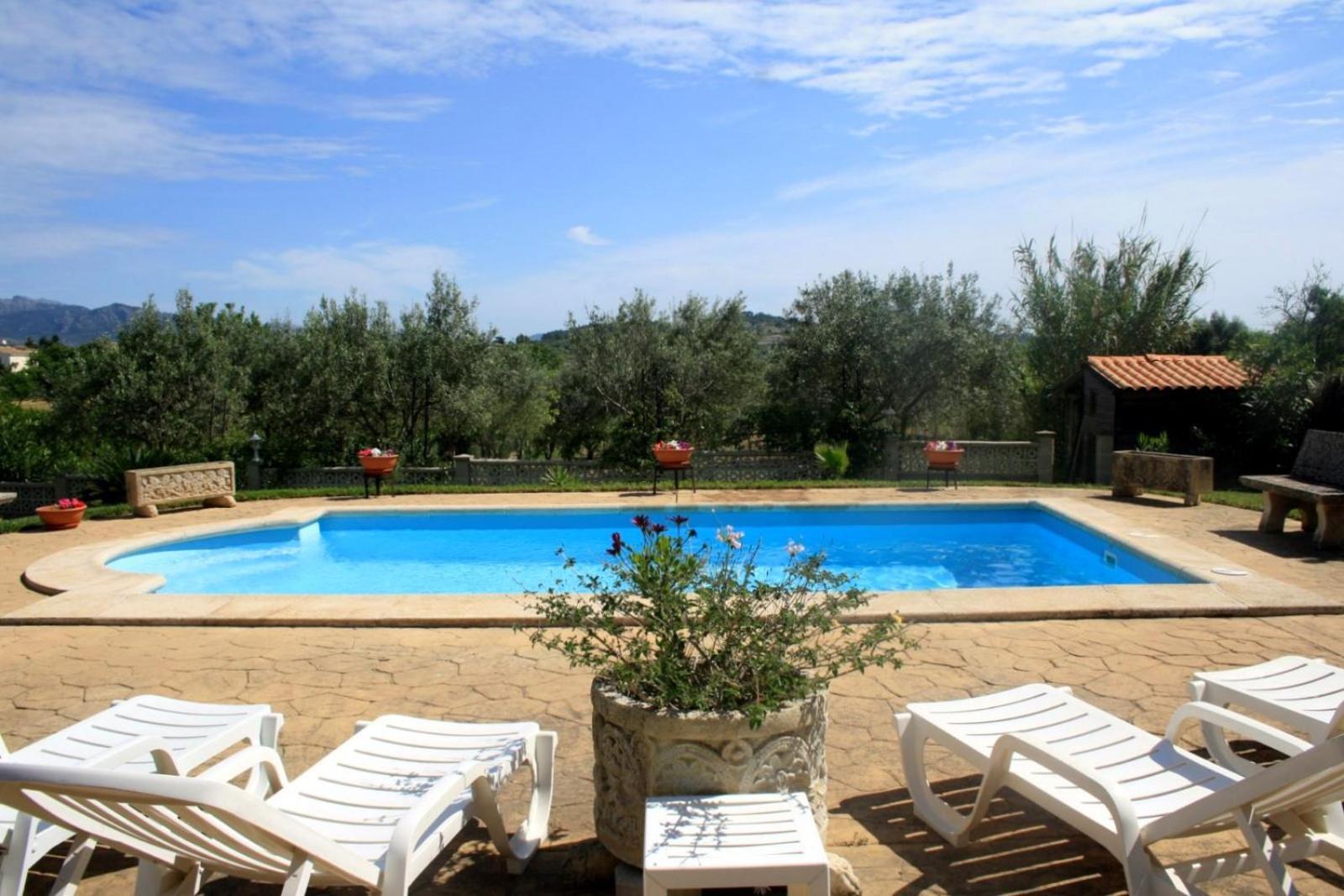 Finca Con Piscina Es Blanquer Pensionat Eksteriør billede